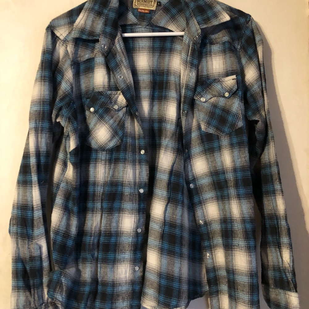 Plaid button down